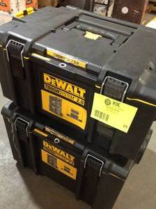 Lot of 2 Dewalt Storage Boxes, Customer returns, Review all pictures