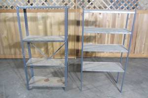 Set of 2 medium-light duty 4 Shelf Racks - 61 x 29.5 x 12 (bidding on 2)