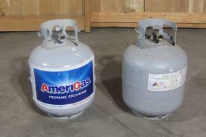 2 Empty 20# Propane Tanks