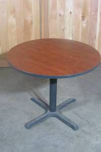 Round Table with 35.5 top and cast Iron baseLegs - 29 high