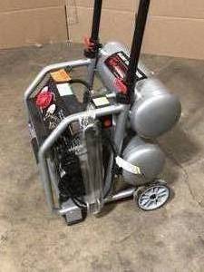 lot 2 image: Husky 4.5 Gal. Portable Electric-Powered Silent Air Compressor Review all pictures
