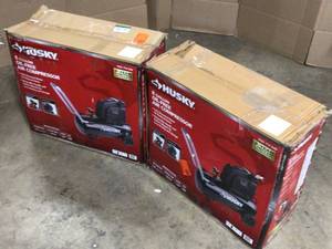 lot 4 image: Husky 8G 150 PSI Hotdog Air Compressor, Lot of 2, Review all pictures