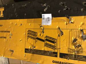 lot 14 image: Dewalt 6 Ft. Industrial Storage Shelf, Open Box, review all pictures