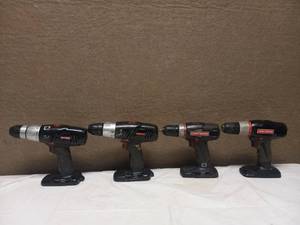 lot 18 image: 4 CRAFTSMAN DRILLS