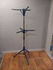 lot 23 image: HOUSEHOLD ESSENTIALS PORTABLE 2 TIER CLOTHES HORSE