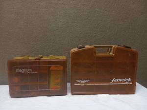 lot 27 image: FENWICK DOUBLE SIDED TACKLE BOX & PLANO TACKLE BOX