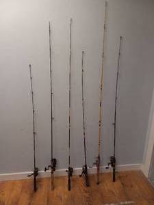 lot 31 image: 6 FISHING POLES