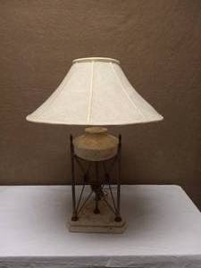 lot 46 image: FINE ARTS LIMESTONE LAMP