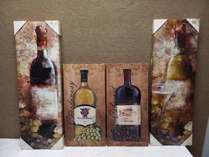 lot 55 image: EMPIRE ART DIRECT SMOKEY WINE PAINTING