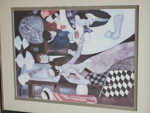 lot 67 image: Virginia Erguin Caf Metropool framed Poster