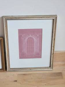 lot 83 image: Fine Art Architectural Lithograph Prints - Detail at Stairway Landing Window Detail