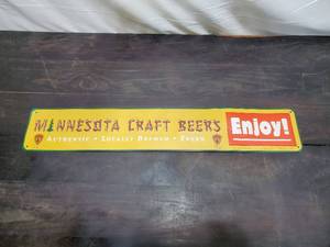 lot 35 image: Vintage Metal  Page Minnesota Craft Beers Sign