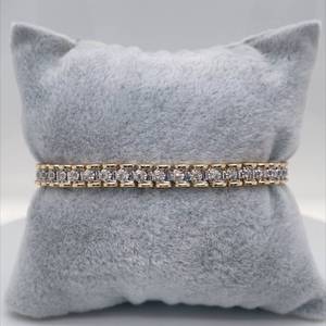1.35ctw Diamond Miracle Tennis Bracelet in 14k Two-Tone Gold $3875 Retail VIDEO