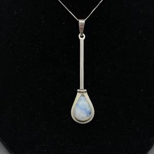 Lovely and Magical Moonstone Drop Estate Pendant