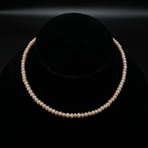 Soft Pink Pearl 16 Estate Necklace