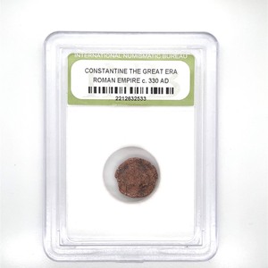 Ancient coin lot - Constantine The Great Era , Circa 330 AD, Roman Windows Mite, Ancient Greek, New World Pirate Era Nummis.