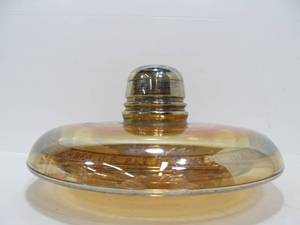 lot 9 image: Huge PYREX Iridescent Carnival Glass Insulator 