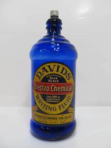 lot 37 image: Fantastic Large Antique DAVIDS Cobalt Blue Glass Ink Bottle