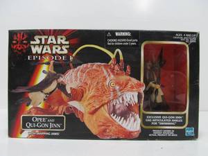 lot 123 image: New in Box STAR WARS Episode One Opee & Qui-Gon Jinn Action Figures