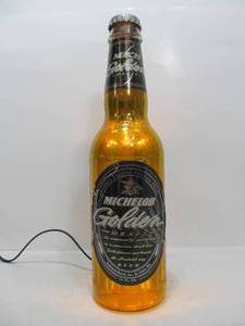 lot 147 image: Working Vintage Michelob MGD Lighted Beer Bottle Bar Sign