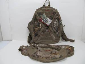 lot 204 image: Brand New Fieldline Camo Backpack & Waist Pack