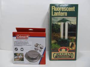 lot 206 image: Brand New Fluorescent Lantern & Coleman 5-Piece Aluminum Mess Kit