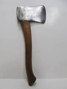 lot 218 image: Awesome Antique SHAPLEIGH Diamond Edge Hand Axe or Hatchet