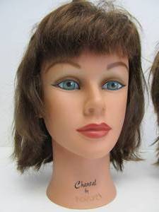lot 252 image: Quality Hair Salon or School Mannequin Heads - Chantal by Hairart