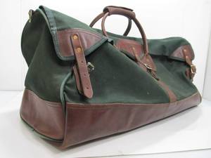 lot 290 image: Large J.W. HULME Canvas & Leather Duffel Bag