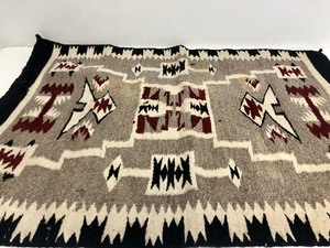 lot 313 image: Vintage Handmade Native American Small Navajo Rug