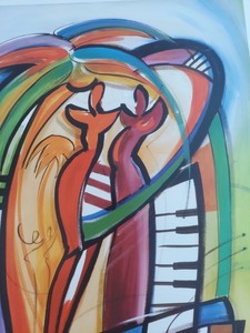 lot 317 image: Unframed Signed Alfred Gockel Seriolithograph - Rhythm in The Tropics