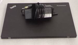 lot 4 image: Lenovo ThinkPad T440s  Intel Core I7-4600U CPU  2.10GHz  8GB DDR3 RAM (2x 4GB)  256GB SSD  14 with 1920 x 1080 Resolution  FHD Anti-glare  Haswell-ULT  Power Cord  NO OS