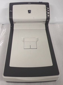 lot 9 image: FUJITSU fi-6230Z Image Scanner  Combo A4 Flatbed &amp ADF Scanner  Missing Top Feeder  Power Tested On  NO Power Cord included