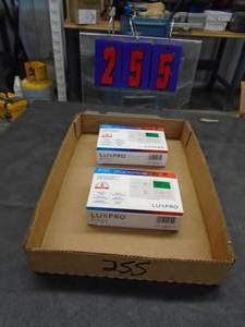 lot 255 image: Qty of 2 Luxpro P721 thermostats. As shown.