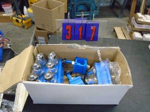 lot 317 image: Box of return blocks. As shown.