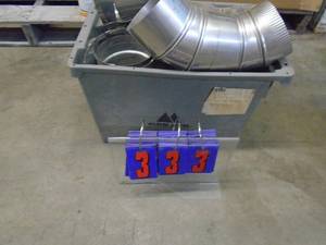lot 333 image: Misc chimney adapters. Look like stainless. As shown.