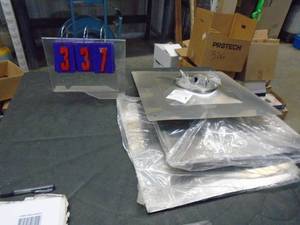 lot 337 image: Qty of 3 18 x 18 stainless top plates. As shown.