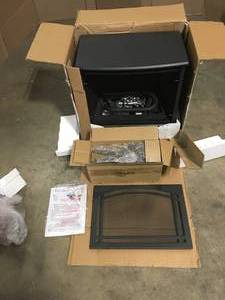 lot 2 image: Pleasant Hearth 23.5 in. Compact 20,000 BTU Vent-Free Dual Fuel Gas Stove, Open Box, Review all pictures