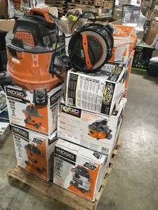 lot 11 image: Ridgid Shop Vacuums, Various Sizes and Models, Customer returns, Review all pictures