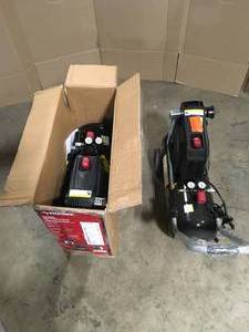 lot 17 image: Husky 8G 150 PSI Hotdog Air Compressor, Lot of 2, Review all pictures
