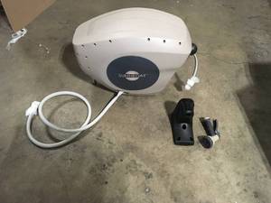 lot 20 image: Sunneday 65 ft. 58 in. Retractable Garden Hose Reel, Open Box, review all pictures