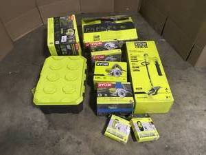 lot 25 image: Mix Lot of Ryobi Tools, Outdoor and indoor Customer returns, Review all pictures