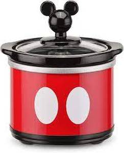 lot 13 image: Disney Mickey Mouse .65 Quart Mini Miniature Crock Pot