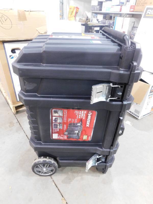 lot 122 image: Husky 37 in. Rolling Tool Box Utility Cart Black
