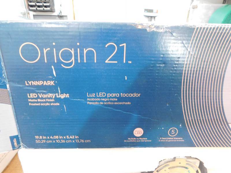 Origin 21 Lynnpark 20 in 1 Light Matte Black LED Modern