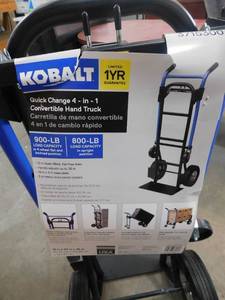 lot 14 image: Kobalt 4 n 1 Convertible Hand Truck
