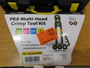 lot 42 image: Apollo Multi-Head PEX-B Crimp Tool Kit
