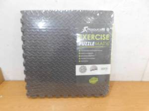 lot 86 image: PROSOURCEFIT Exercise Puzzle Mat Grey 24 in. x 24 in. x 0.5 in. EVA Foam Interlocking Anti-Fatigue Exercise Tile Mat (6-Pack)