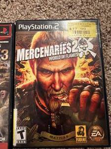 lot 21 image: Playstation 2 Adult Game Lot Mercenaries 2, Call of Duty 3 Special Edition