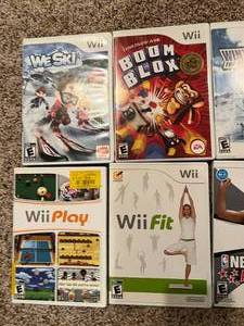 lot 31 image: Wii Game Lot of 8 Boom Blox, NBA Live 09, Wii Play and More